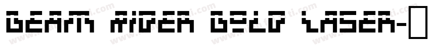 Beam Rider Bold Laser字体转换